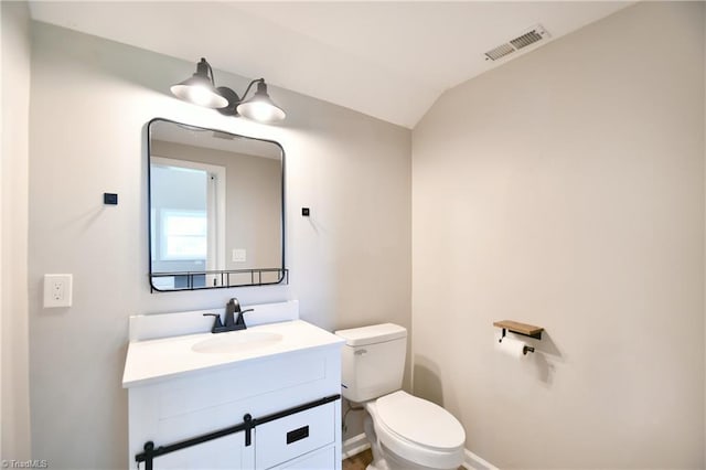 2244 US Highway 64 E, Mocksville, NC 27028 - bathroom featuring vanity and vaulted ceiling