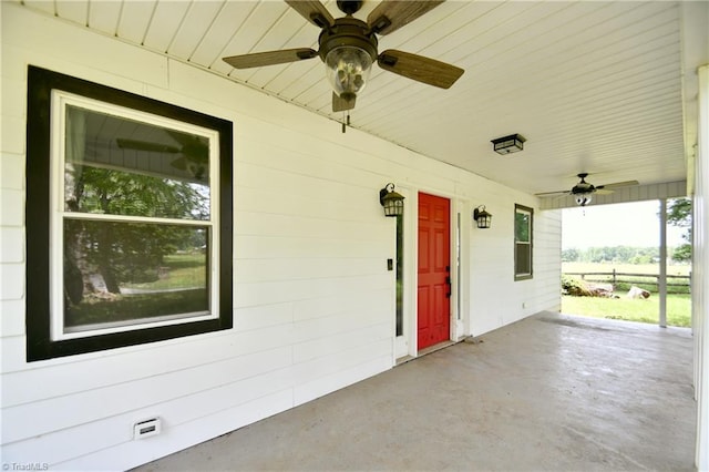 2244 US Highway 64 E, Mocksville, NC 27028 - view of patio / terrace with a ceiling fan
