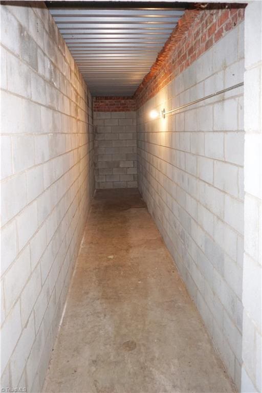 view of basement