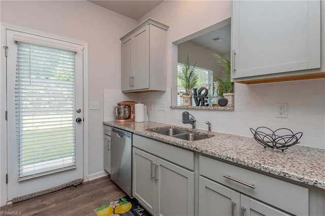 1272 Adrian Ct, Mebane, NC 27302 - kitchen with stainless steel dishwasher, a sink, and healthy amount of natural light