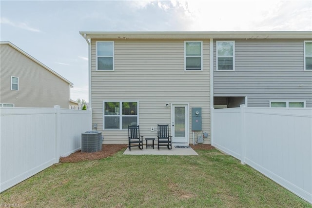 1272 Adrian Ct, Mebane, NC 27302 - back of house with central AC and a patio area