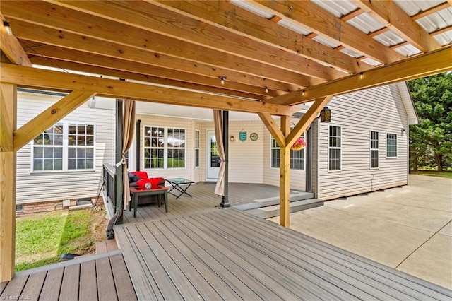 159 Forest Abbey Ln, China Grove, NC 28023 - view of wooden deck