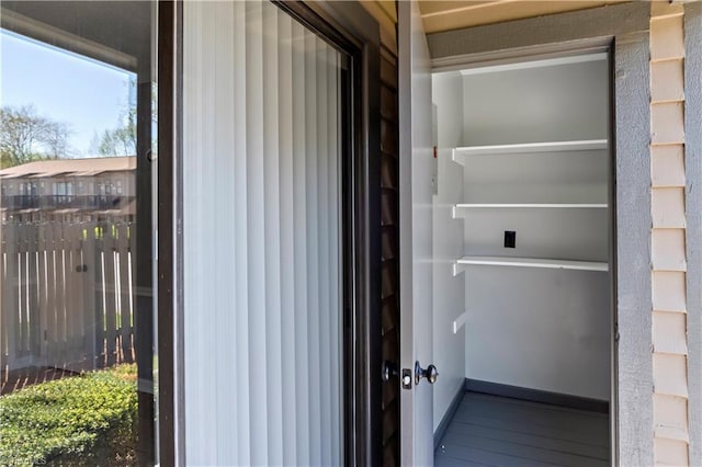 view of closet