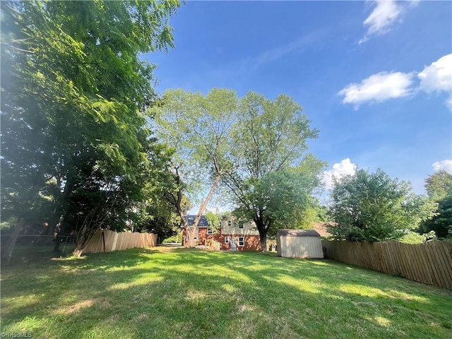 100 Petree Rd, Winston-Salem, NC 27106 - fenced backyard featuring a storage shed