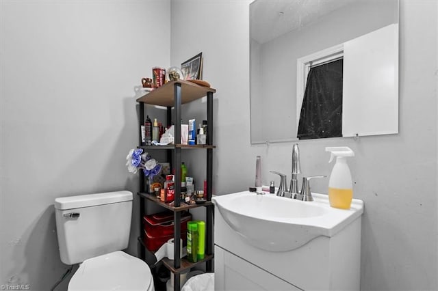 803 Buckner St, Graham, NC 27253 - half bath featuring toilet and vanity