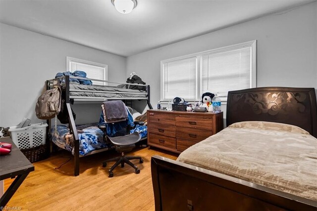 803 Buckner St, Graham, NC 27253 - bedroom featuring light wood-style floors