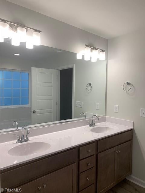 bathroom with vanity