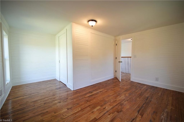 interior space featuring dark wood-type flooring