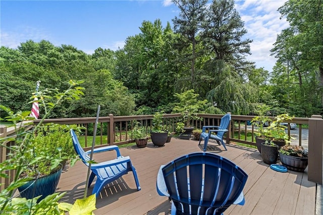 1805 Guilford College Rd, Jamestown, NC 27282 - view of wooden terrace