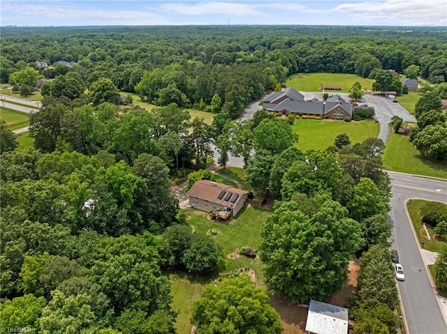 1805 Guilford College Rd, Jamestown, NC 27282 - aerial view of a heavily wooded area