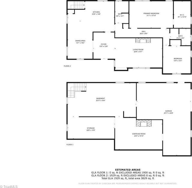 1805 Guilford College Rd, Jamestown, NC 27282 - home floor plan