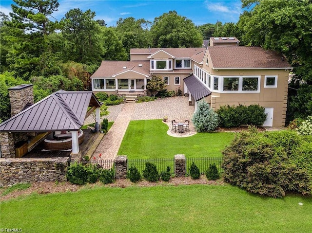 view of rear view of property