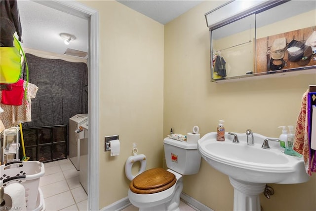 6115 Winview Heights St, Clemmons, NC 27012 - bathroom with toilet and tile patterned flooring