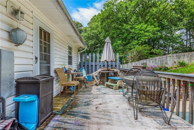 6115 Winview Heights St, Clemmons, NC 27012 - view of wooden terrace