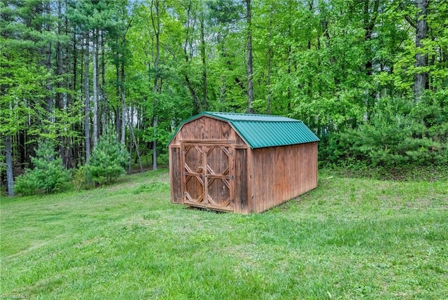 78 Arnies Ln, Sparta, NC 28675 - view of shed with a forest view