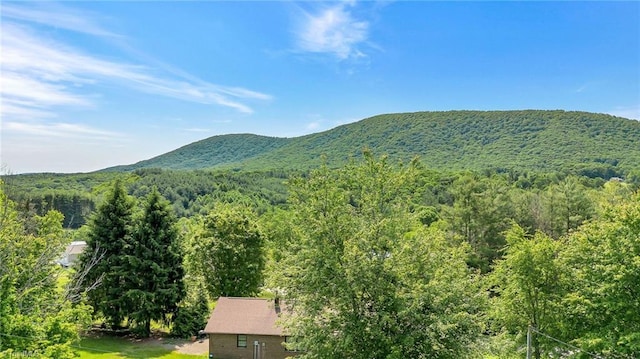 78 Arnies Ln, Sparta, NC 28675 - view of mountain backdrop with a heavily wooded area