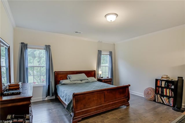 4116 Branch Point Ct, Pfafftown, NC 27040 - bedroom featuring ornamental molding, wood finished floors, and baseboards