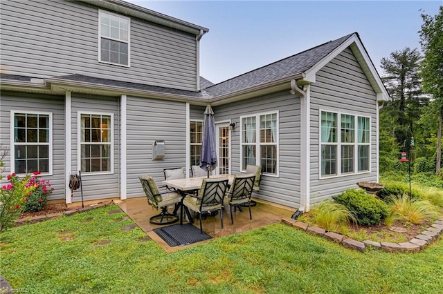 4116 Branch Point Ct, Pfafftown, NC 27040 - rear view of house with a lawn and a patio area