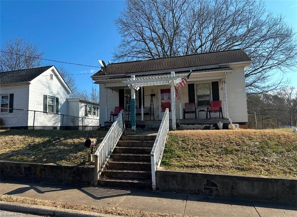 bungalow-style home with a porch