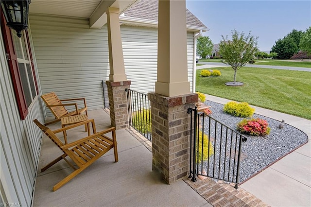 view of patio / terrace featuring a porch