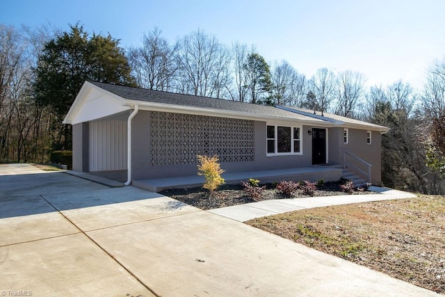 view of ranch-style home