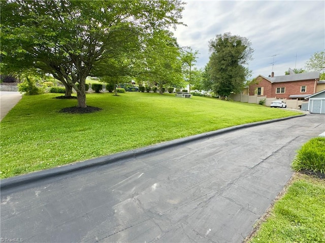 216 Rawley Ave, Mount Airy, NC 27030 - view of property's community featuring a garage and a lawn