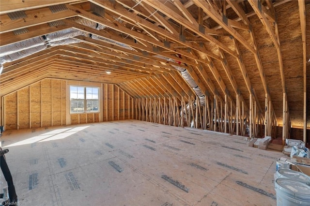 view of attic