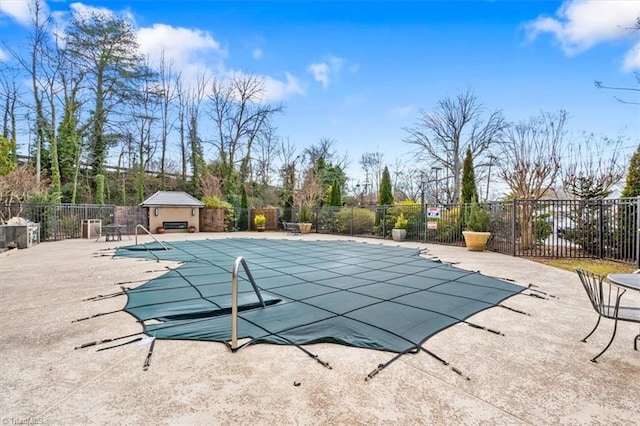 view of pool with a patio area