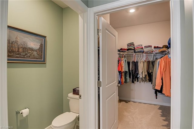 416 Bryson Blvd, Lexington, NC 27295 - bathroom featuring toilet and a walk in closet