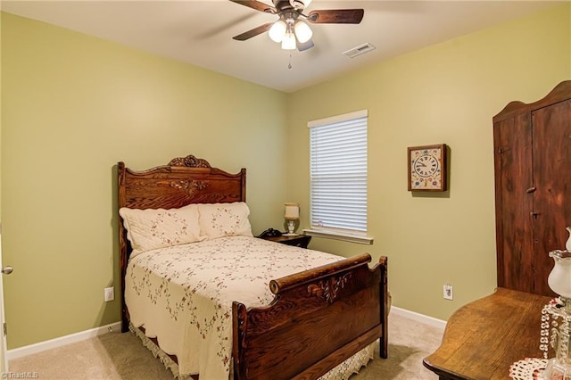 416 Bryson Blvd, Lexington, NC 27295 - bedroom with light colored carpet and a ceiling fan