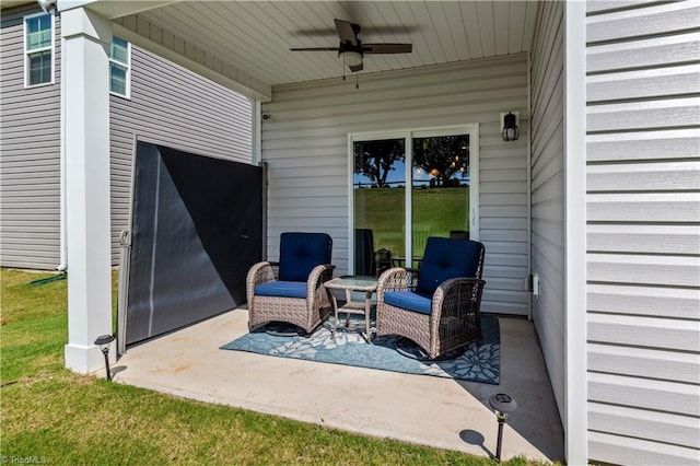 416 Bryson Blvd, Lexington, NC 27295 - view of patio / terrace featuring ceiling fan