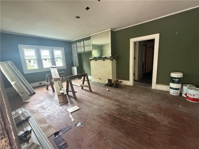 302 Louise Ave, High Point, NC 27262 - bedroom with crown molding, baseboards, and wood finished floors