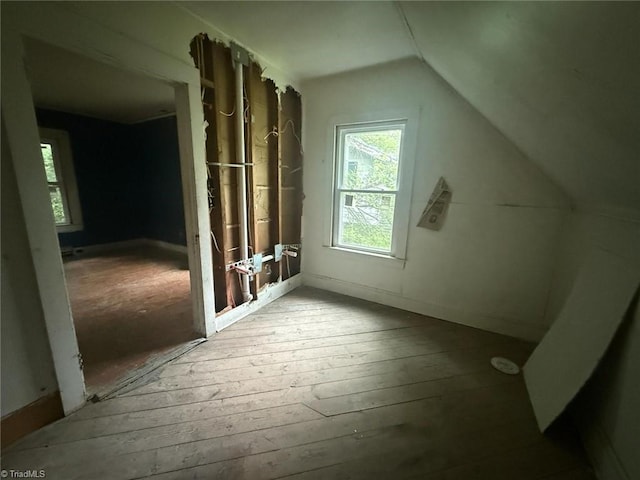 302 Louise Ave, High Point, NC 27262 - additional living space featuring vaulted ceiling and wood-type flooring