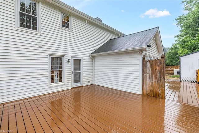 2305 Hunters Ridge Dr, Pleasant Garden, NC 27313 - view of wooden terrace