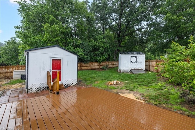 2305 Hunters Ridge Dr, Pleasant Garden, NC 27313 - wooden deck featuring view of wooded area