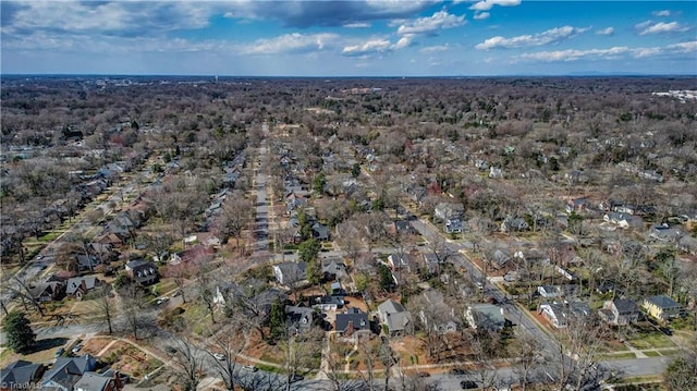 bird's eye view featuring a residential view