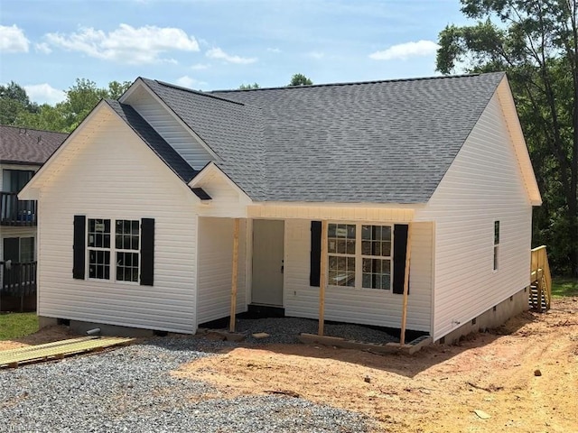 112 Taft St, Mayodan, NC 27027 - view of front of house with crawl space and roof with shingles