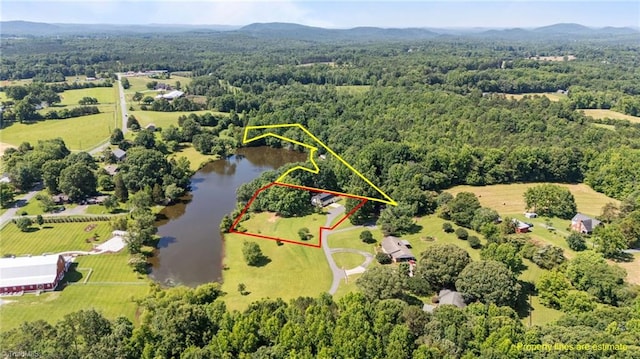 1902 Meadow Lake Ln, Sophia, NC 27350 - aerial view of a nearby body of water and a heavily wooded area