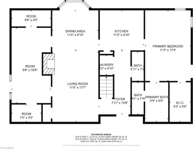 1902 Meadow Lake Ln, Sophia, NC 27350 - property floor plan