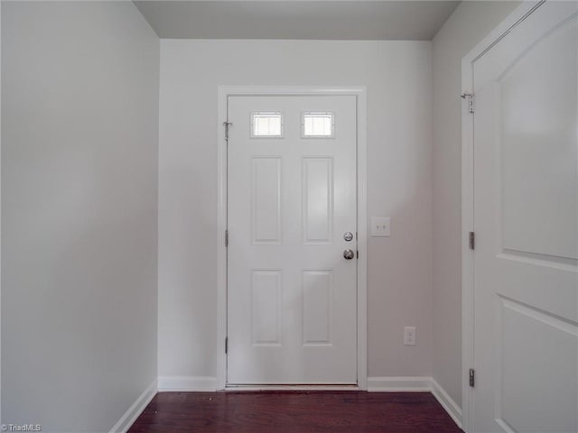 interior space featuring dark hardwood / wood-style flooring