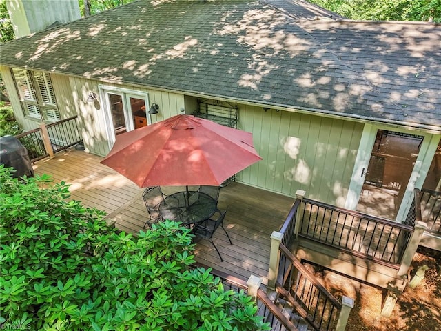 5017 Timbrook Ln, Winston-Salem, NC 27103 - deck featuring outdoor dining area