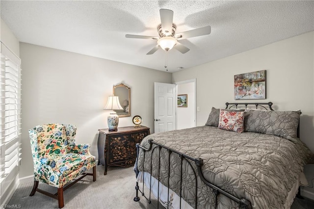 5017 Timbrook Ln, Winston-Salem, NC 27103 - bedroom with light colored carpet, multiple windows, ceiling fan, and baseboards