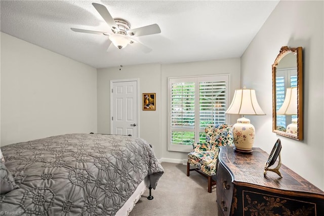 5017 Timbrook Ln, Winston-Salem, NC 27103 - carpeted bedroom featuring a ceiling fan