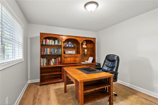 5017 Timbrook Ln, Winston-Salem, NC 27103 - office featuring light wood-type flooring and baseboards