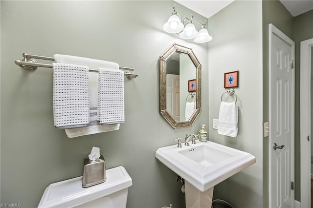 5017 Timbrook Ln, Winston-Salem, NC 27103 - bathroom with a sink and toilet