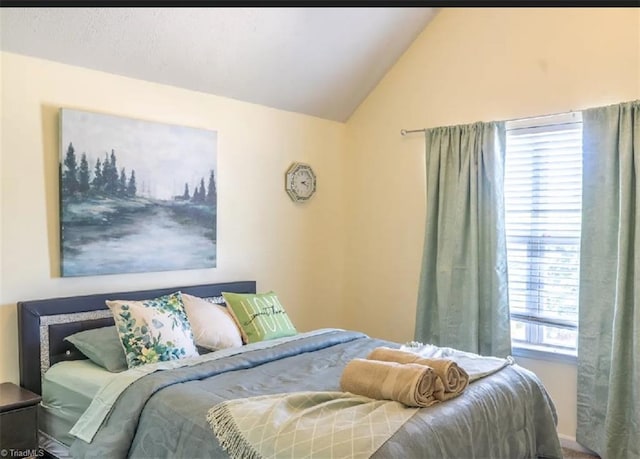 5227 Eagle Creek Dr, Charlotte, NC 28269 - bedroom with multiple windows and vaulted ceiling