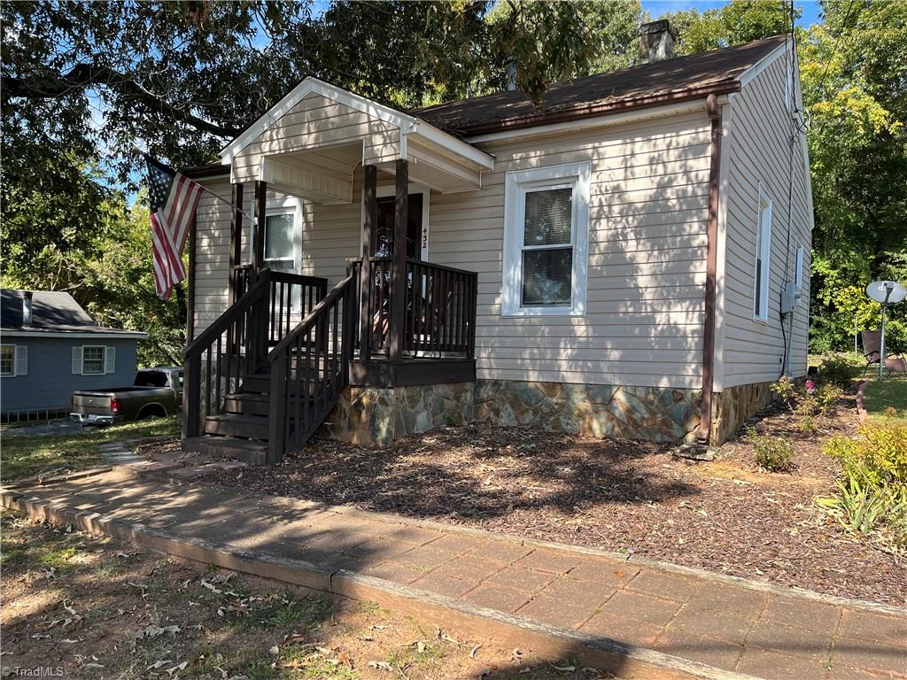 view of bungalow-style home