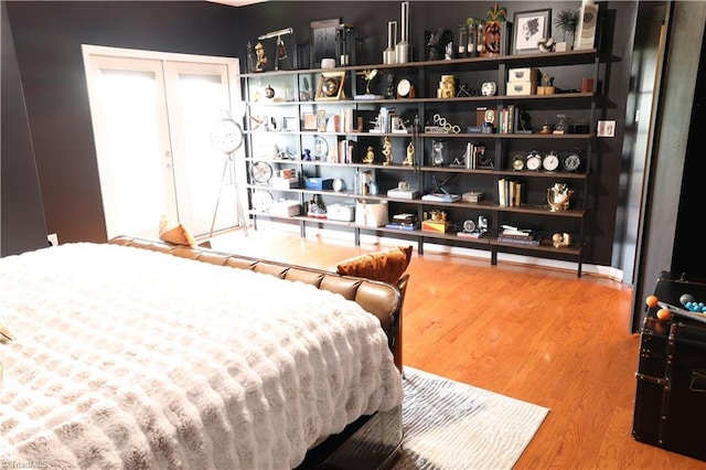 bedroom featuring hardwood / wood-style floors