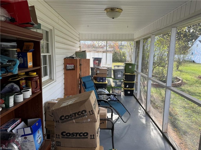 sunroom featuring a healthy amount of sunlight