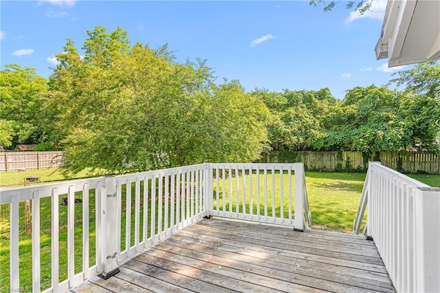 307 W Austin St, Mebane, NC 27302 - view of wooden deck